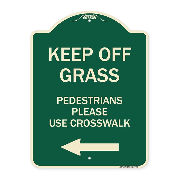 Signmission Lawn Boss Stake Kit Heavy-Gauge Aluminum Architectural Sign, 24" x 18", G-1824-23888 A-DES-G-1824-23888 - main